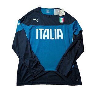 2014 Puma Italy Long Sleeve Soccer Football Training Jersey XXL New Blokecore